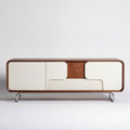 Rustic wooden sideboard for living room storage - 150 x 40 x 70cm