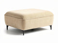 Fabric upholstered ottoman for living room decor - 80 x 80 x 40cm