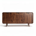 Oak wood storage cabinet for living room - 150 x 40 x 70cm