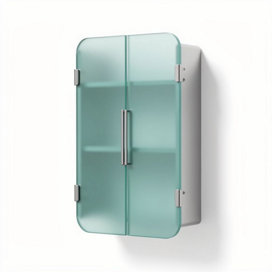 Acrylic wall-mounted display cabinet for collectibles - 40 x 30 x 10cm
